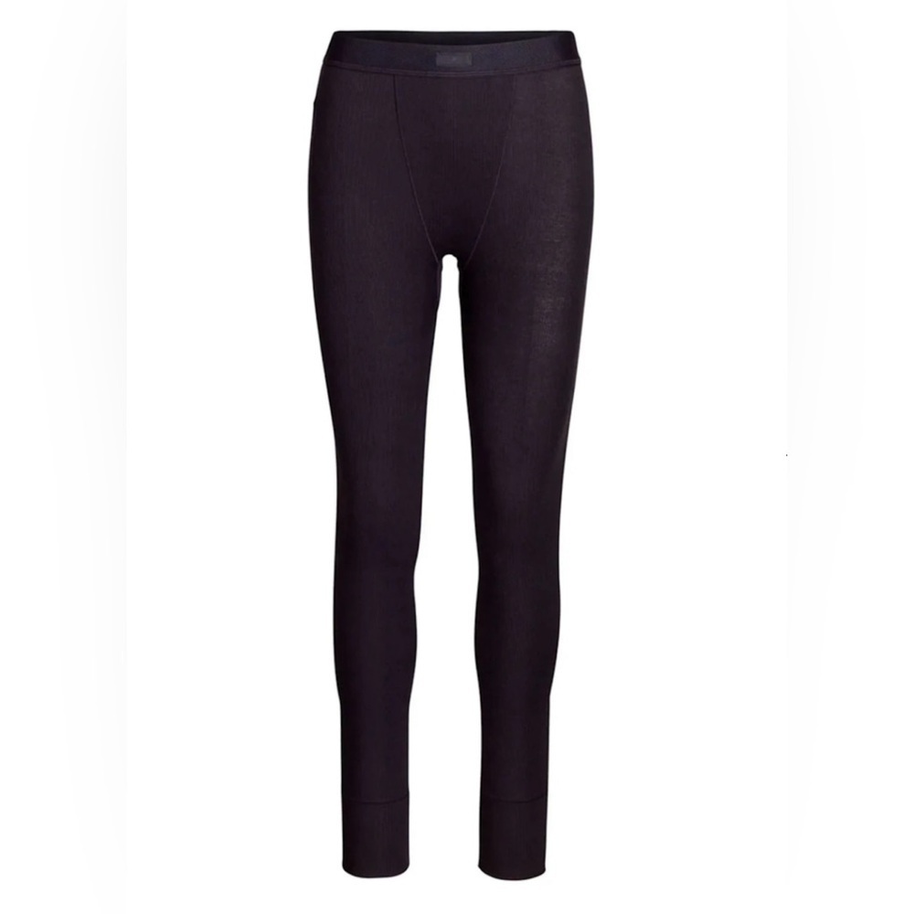 NWT Skims Cotton Ribbed Leggings in Soot